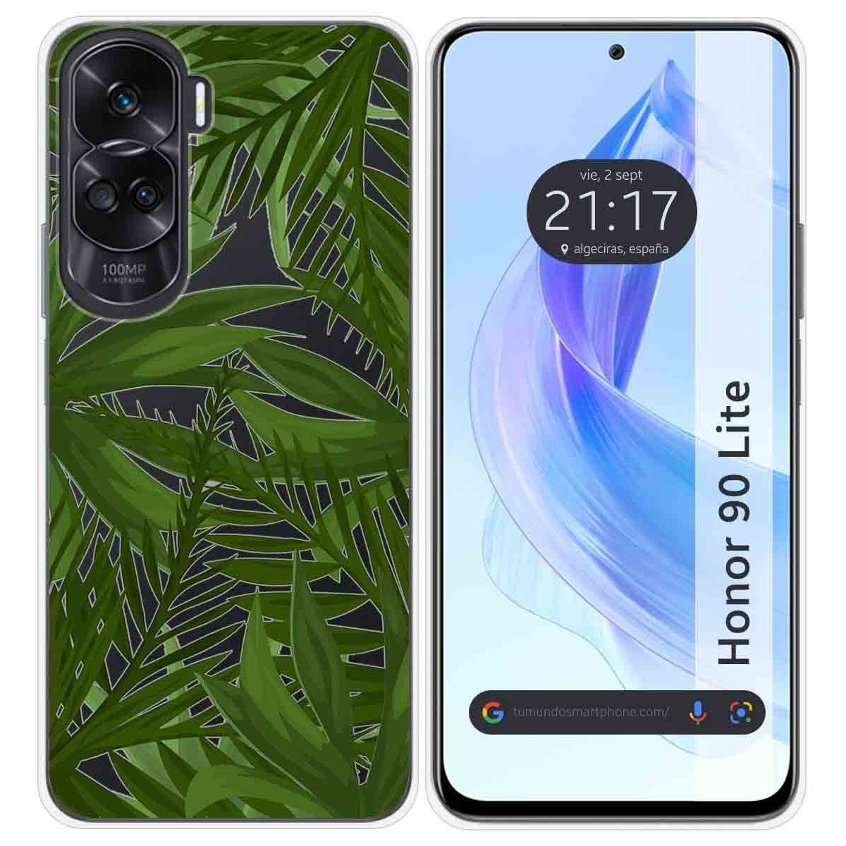 Funda Silicona Transparente para Huawei Honor 90 Lite 5G diseño Jungla Dibujos