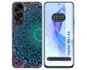 Funda Silicona Transparente para Huawei Honor 90 Lite 5G diseño Mandala Dibujos