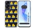 Funda Silicona Transparente para Huawei Honor 90 Lite 5G diseño Pato Dibujos