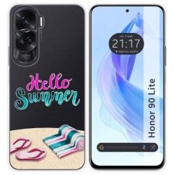 Funda Silicona Transparente para Huawei Honor 90 Lite 5G diseño Summer Dibujos