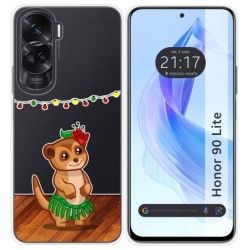 Funda Silicona Transparente para Huawei Honor 90 Lite 5G diseño Suricata Dibujos