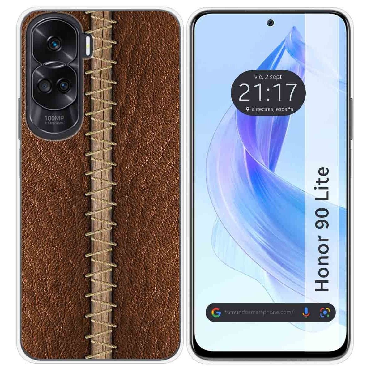 Funda Silicona para Huawei Honor 90 Lite 5G diseño Cuero 01 Dibujos