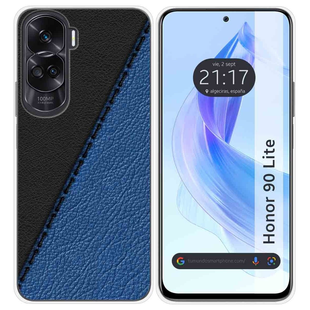 Funda Silicona para Huawei Honor 90 Lite 5G diseño Cuero 02 Dibujos