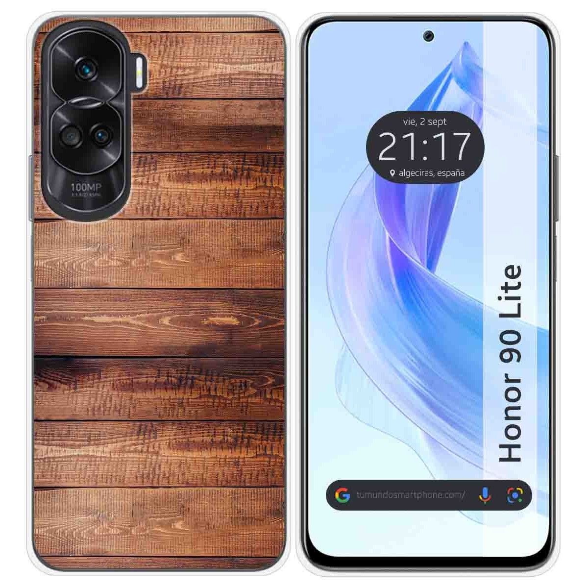 Funda Silicona para Huawei Honor 90 Lite 5G diseño Madera 02 Dibujos