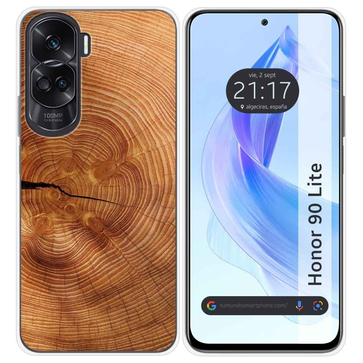 Funda Silicona para Huawei Honor 90 Lite 5G diseño Madera 04 Dibujos
