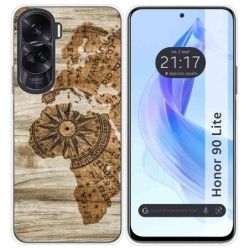 Funda Silicona para Huawei Honor 90 Lite 5G diseño Madera 07 Dibujos