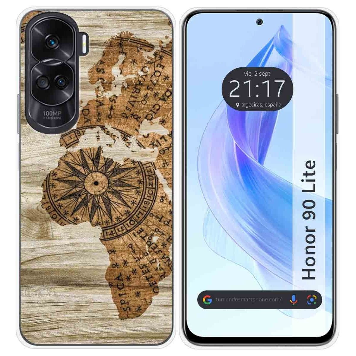 Funda Silicona para Huawei Honor 90 Lite 5G diseño Madera 07 Dibujos