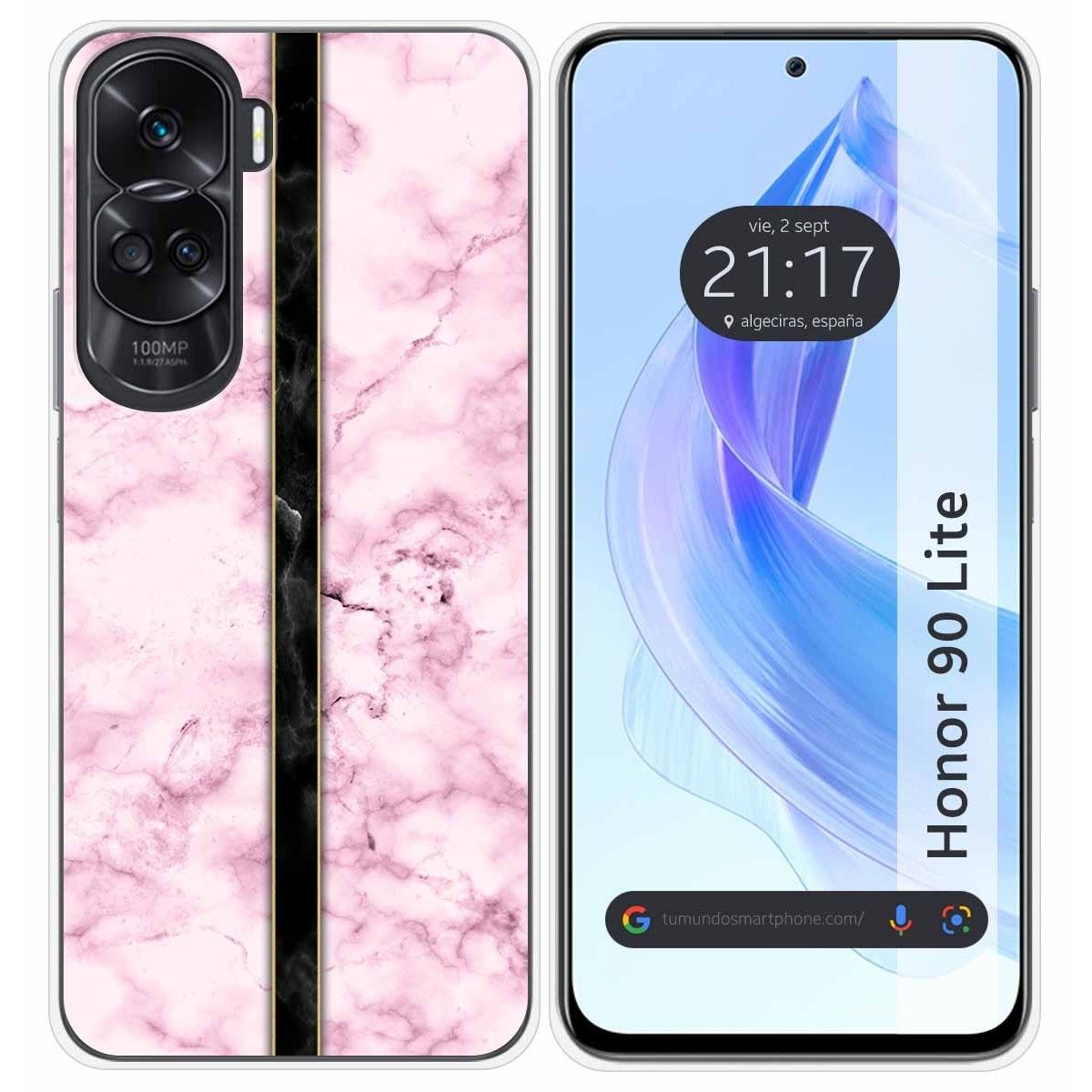 Funda Silicona para Huawei Honor 90 Lite 5G diseño Mármol 04 Dibujos