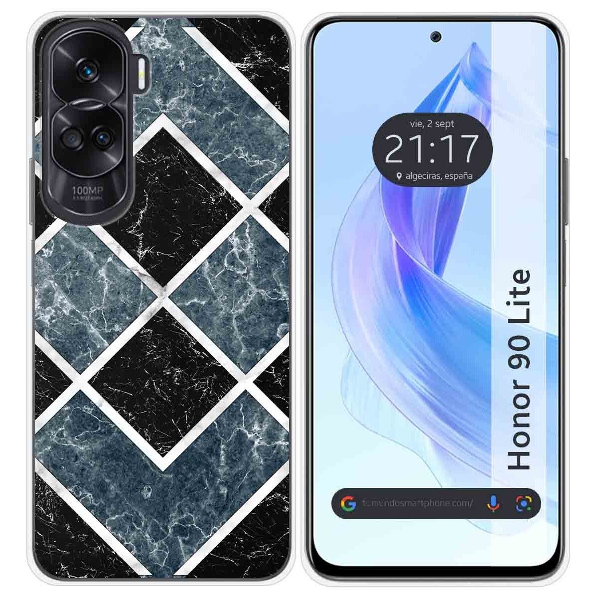 Funda Silicona para Huawei Honor 90 Lite 5G diseño Mármol 06 Dibujos