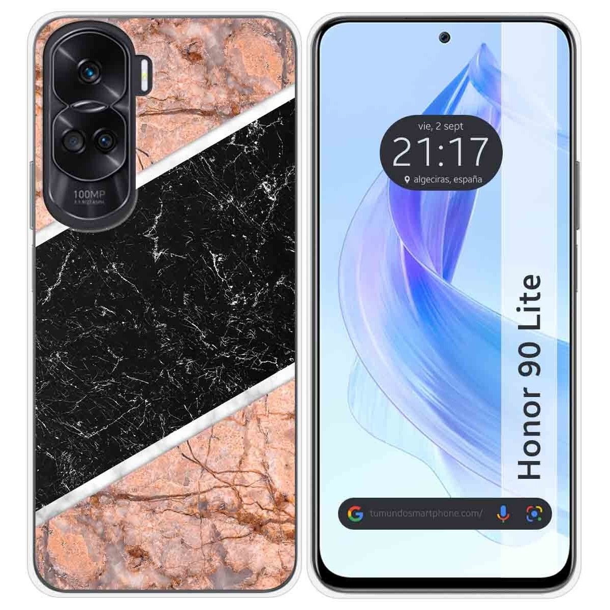 Funda Silicona para Huawei Honor 90 Lite 5G diseño Mármol 07 Dibujos