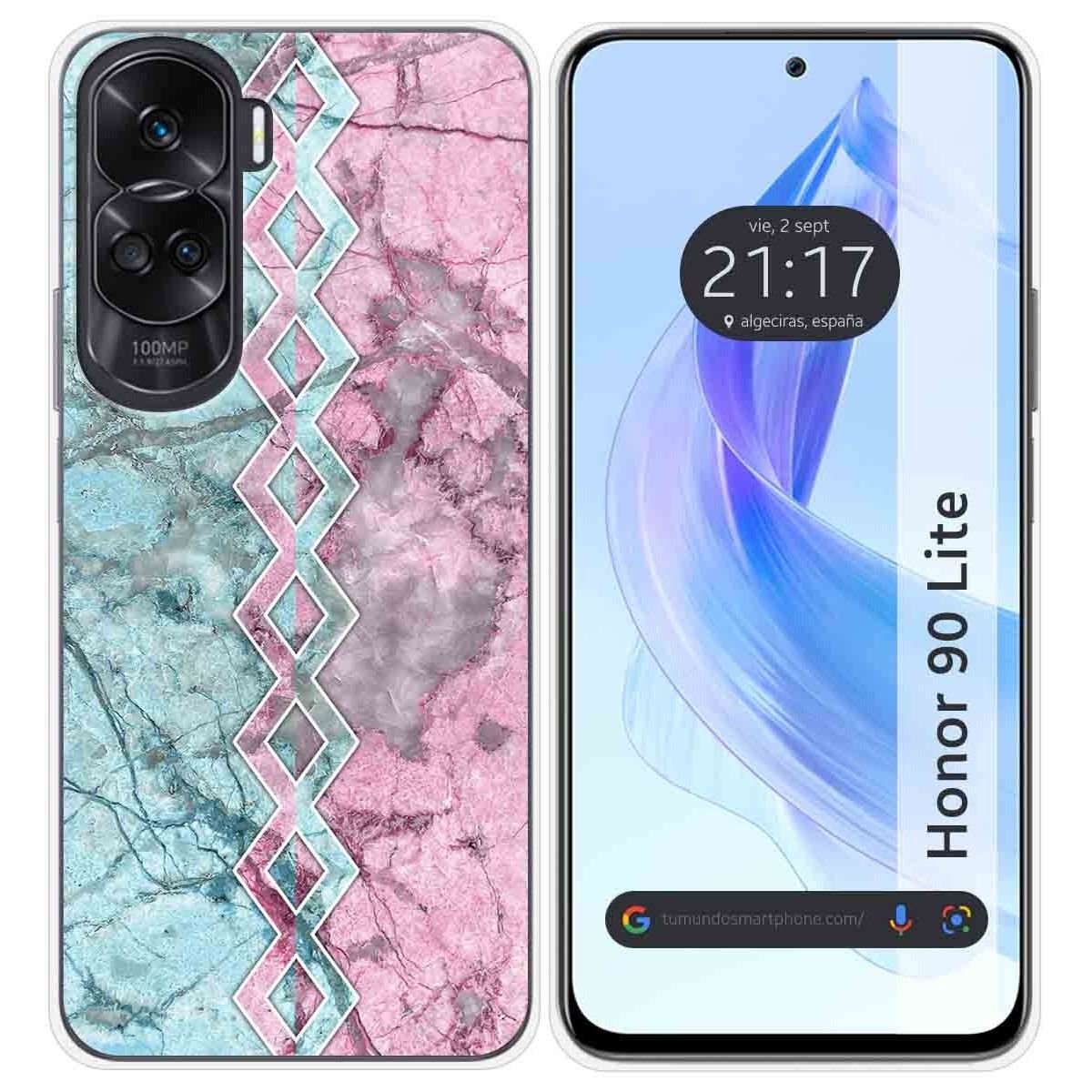 Funda Silicona para Huawei Honor 90 Lite 5G diseño Mármol 08 Dibujos
