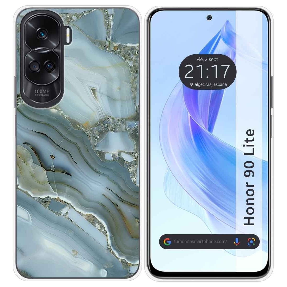Funda Silicona para Huawei Honor 90 Lite 5G diseño Mármol 09 Dibujos