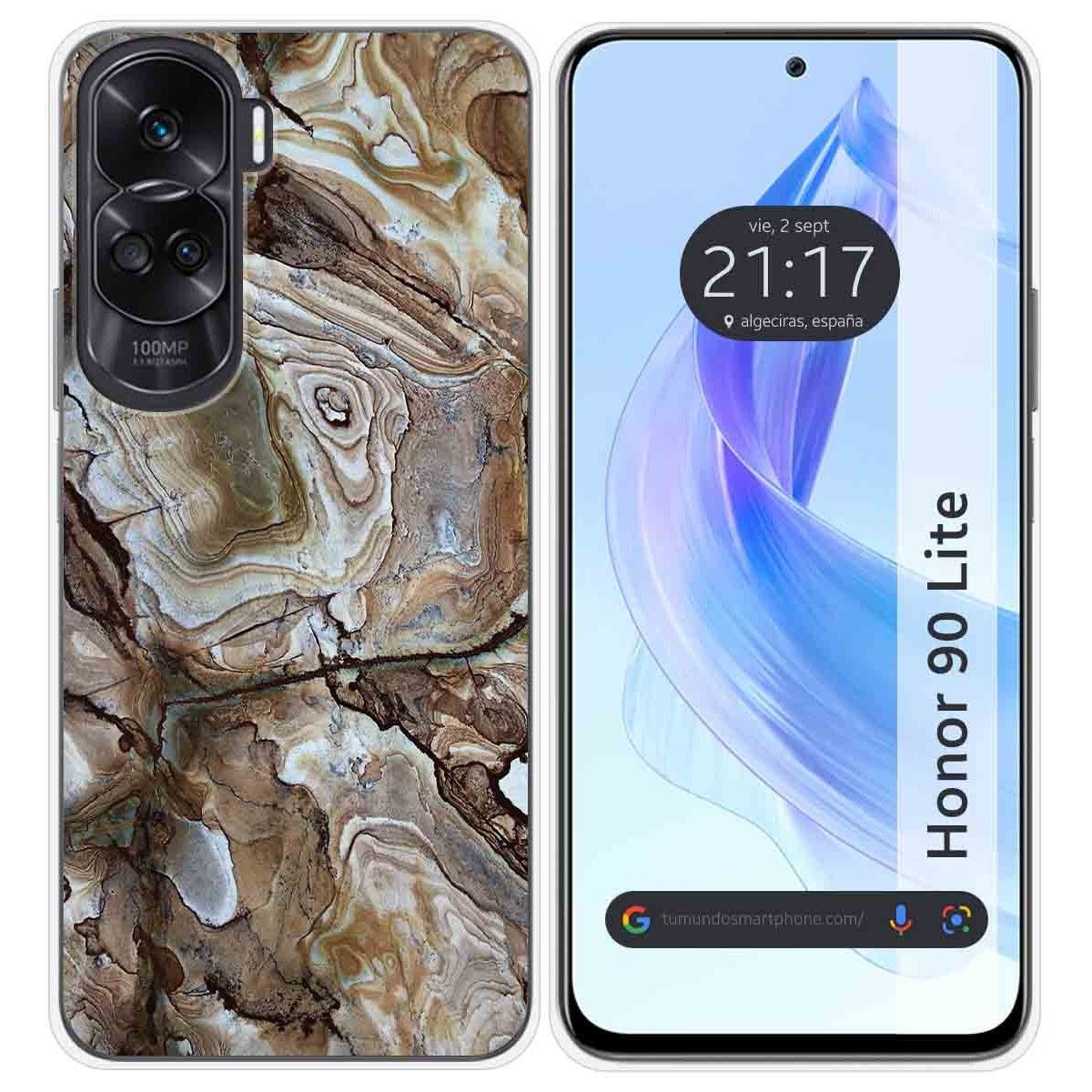 Funda Silicona para Huawei Honor 90 Lite 5G diseño Mármol 14 Dibujos