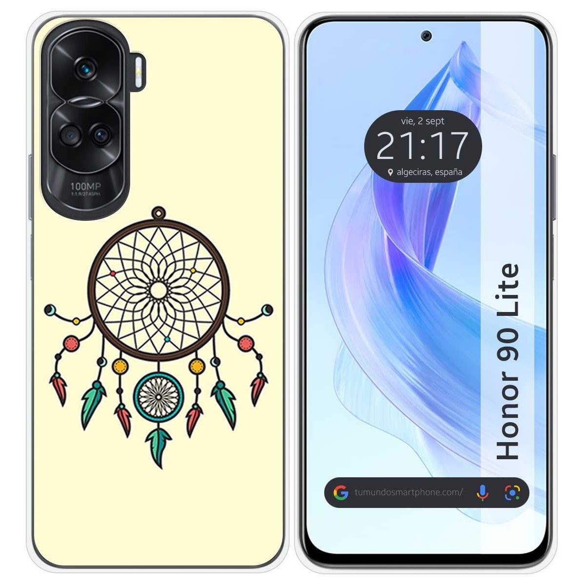 Funda Silicona para Huawei Honor 90 Lite 5G diseño Atrapasueños Dibujos