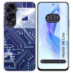 Funda Silicona para Huawei Honor 90 Lite 5G diseño Circuito Dibujos