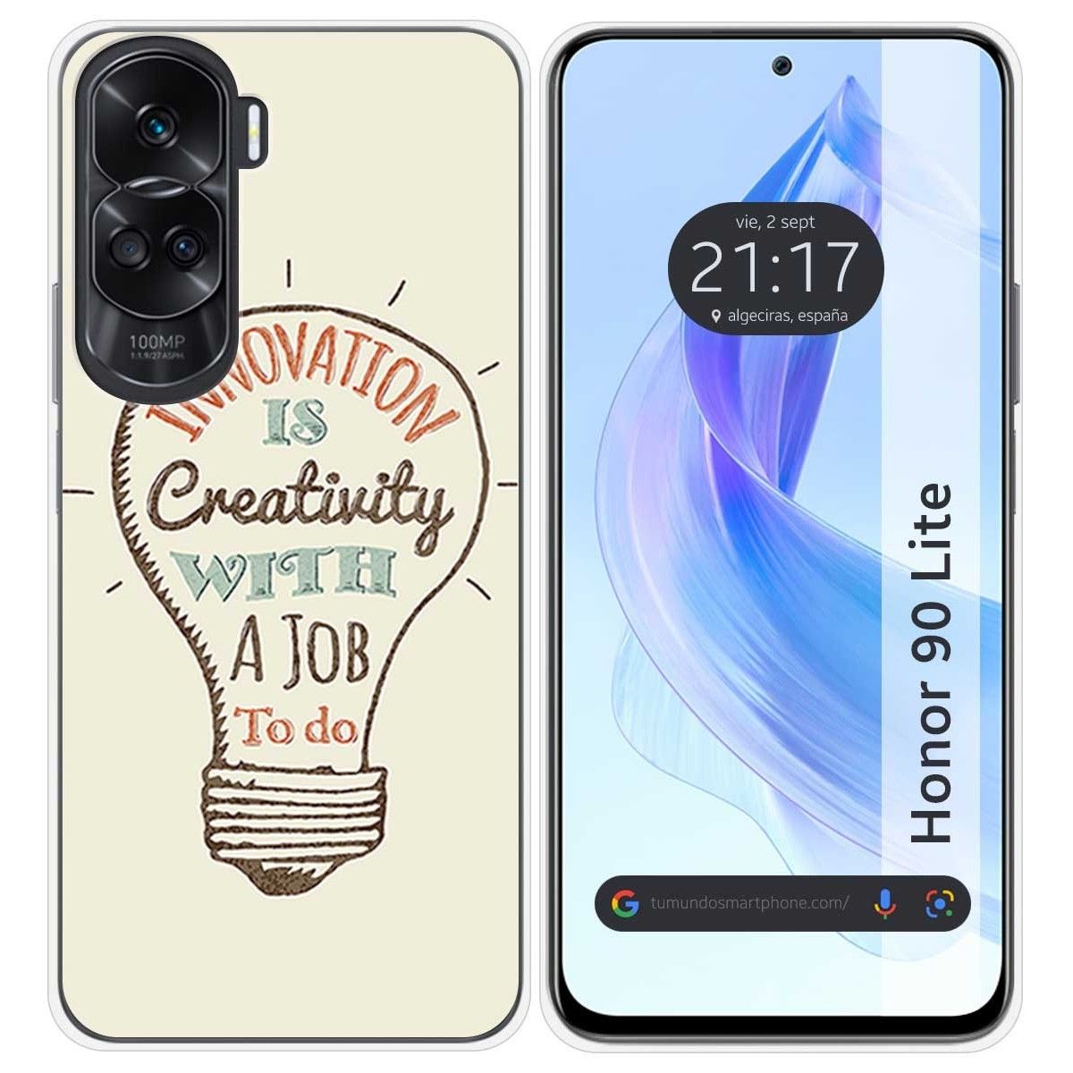 Funda Silicona para Huawei Honor 90 Lite 5G diseño Creativity Dibujos