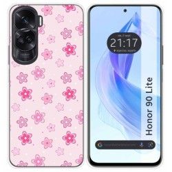 Funda Silicona para Huawei Honor 90 Lite 5G diseño Flores Dibujos