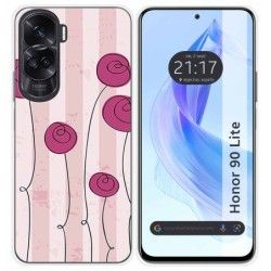 Funda Silicona para Huawei Honor 90 Lite 5G diseño Flores Vintage Dibujos