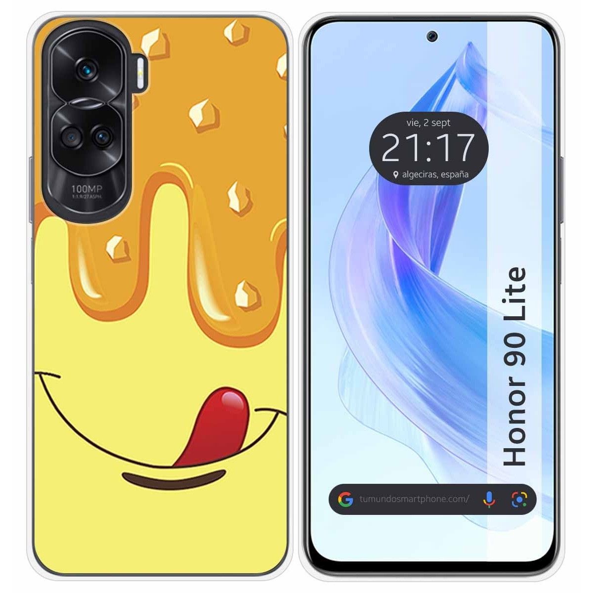 Funda Silicona para Huawei Honor 90 Lite 5G diseño Helado Vainilla Dibujos