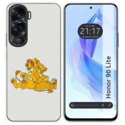 Funda Silicona para Huawei Honor 90 Lite 5G diseño Leones Dibujos