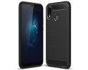 Funda Gel Tpu Tipo Carbon Negra para Huawei P20 Lite
