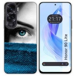 Funda Silicona para Huawei Honor 90 Lite 5G diseño Ojo Dibujos