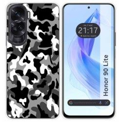 Funda Silicona para Huawei Honor 90 Lite 5G diseño Snow Camuflaje Dibujos