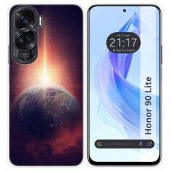 Funda Silicona para Huawei Honor 90 Lite 5G diseño Tierra Dibujos