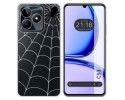 Funda Silicona Transparente para Realme C53 diseño Araña Dibujos