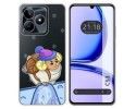 Funda Silicona Transparente para Realme C53 diseño Cabra Dibujos