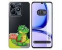 Funda Silicona Transparente para Realme C53 diseño Coco Dibujos
