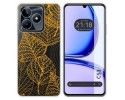 Funda Silicona Transparente para Realme C53 diseño Hojas Dibujos