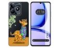Funda Silicona Transparente para Realme C53 diseño Jirafa Dibujos