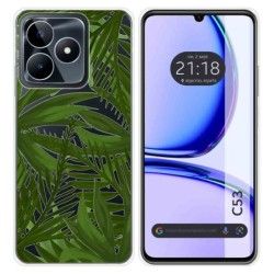 Funda Silicona Transparente para Realme C53 diseño Jungla Dibujos