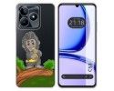 Funda Silicona Transparente para Realme C53 diseño Mono Dibujos