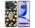 Funda Silicona Transparente para Realme C53 diseño Piña Dibujos