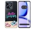 Funda Silicona Transparente para Realme C53 diseño Summer Dibujos