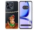 Funda Silicona Transparente para Realme C53 diseño Suricata Dibujos