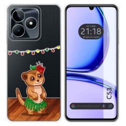 Funda Silicona Transparente para Realme C53 diseño Suricata Dibujos