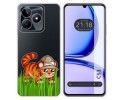 Funda Silicona Transparente para Realme C53 diseño Tigre Dibujos