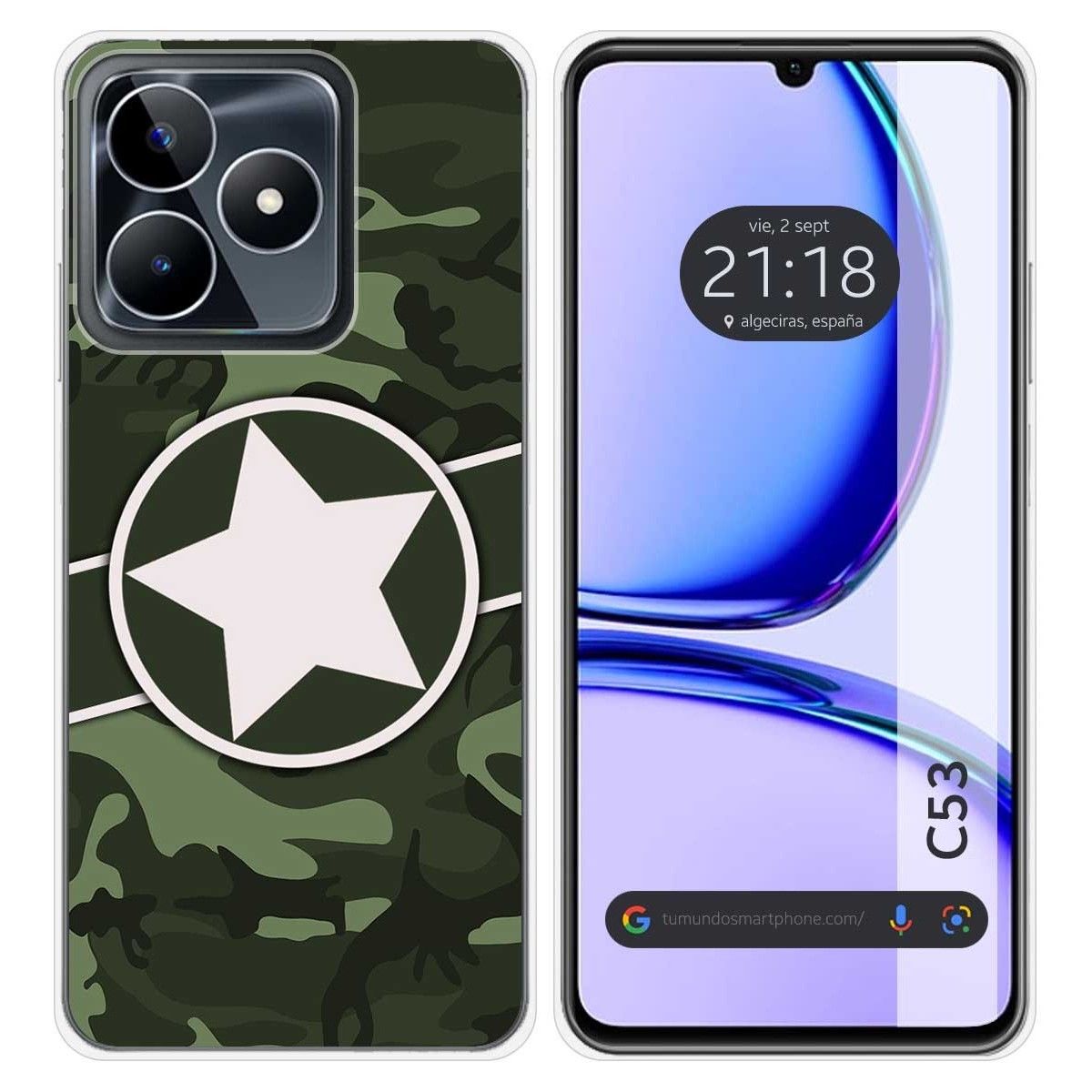 Funda Silicona para Realme C53 diseño Camuflaje 01 Dibujos