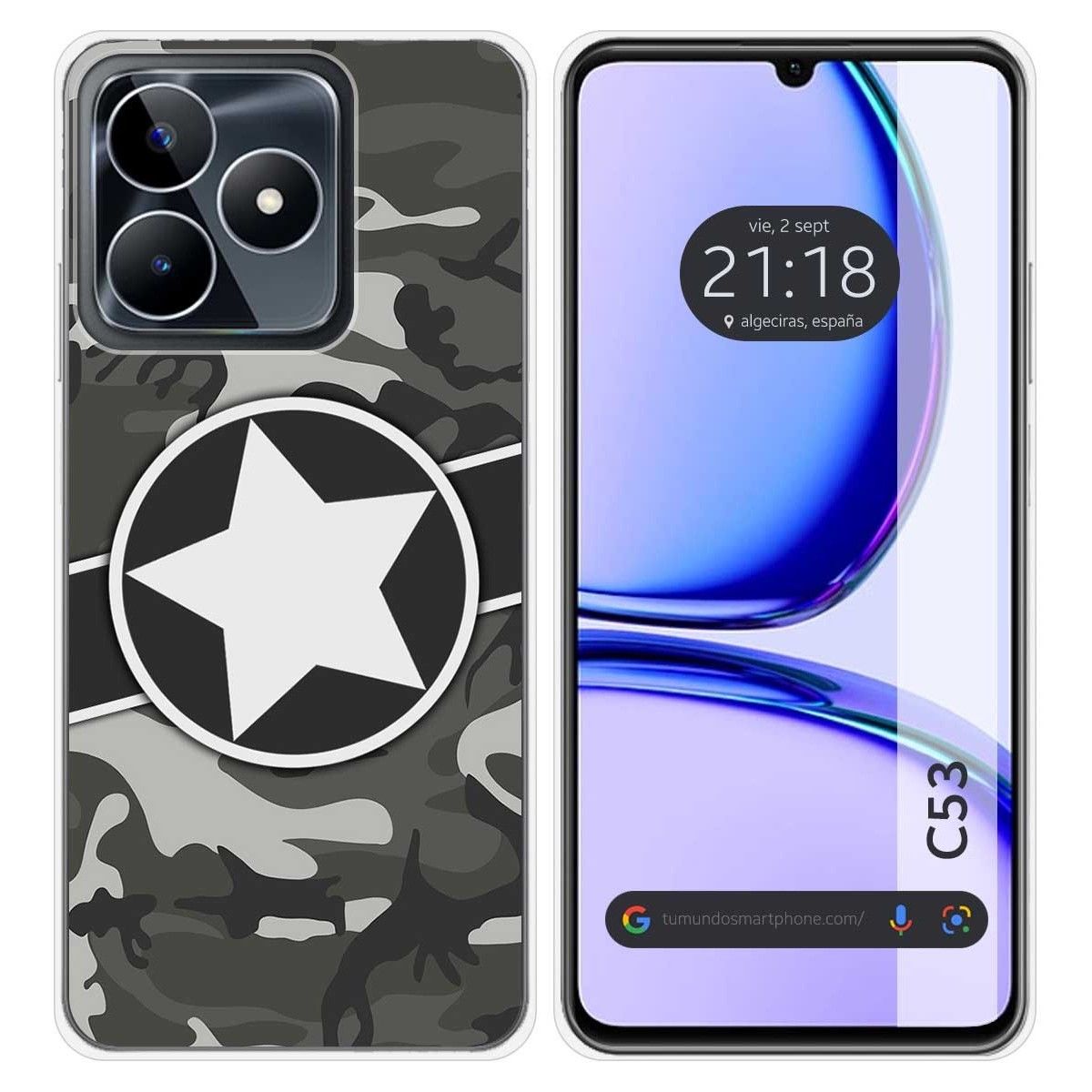 Funda Silicona para Realme C53 diseño Camuflaje 02 Dibujos