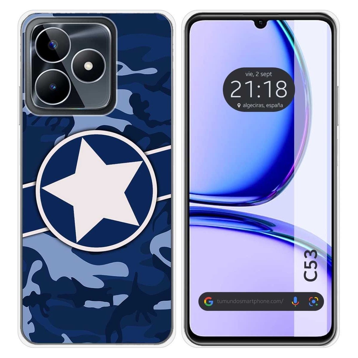 Funda Silicona para Realme C53 diseño Camuflaje 03 Dibujos