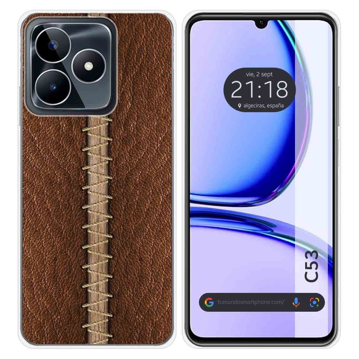 Funda Silicona para Realme C53 diseño Cuero 01 Dibujos