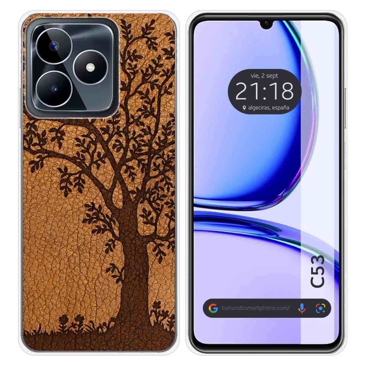 Funda Silicona para Realme C53 diseño Cuero 03 Dibujos