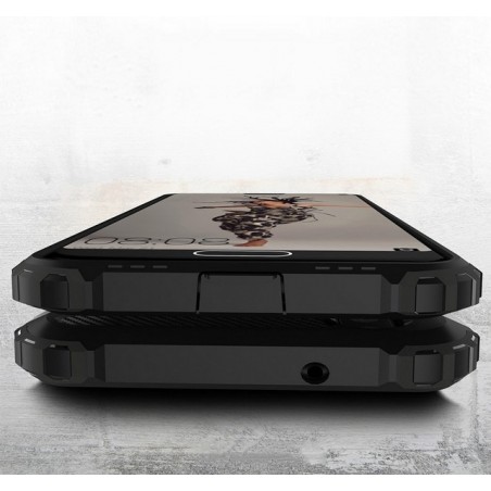 Funda Tipo Hybrid Tough Armor (Pc+Tpu) Negra para Huawei P20