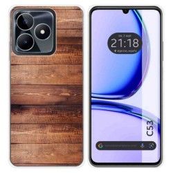Funda Silicona para Realme C53 diseño Madera 02 Dibujos