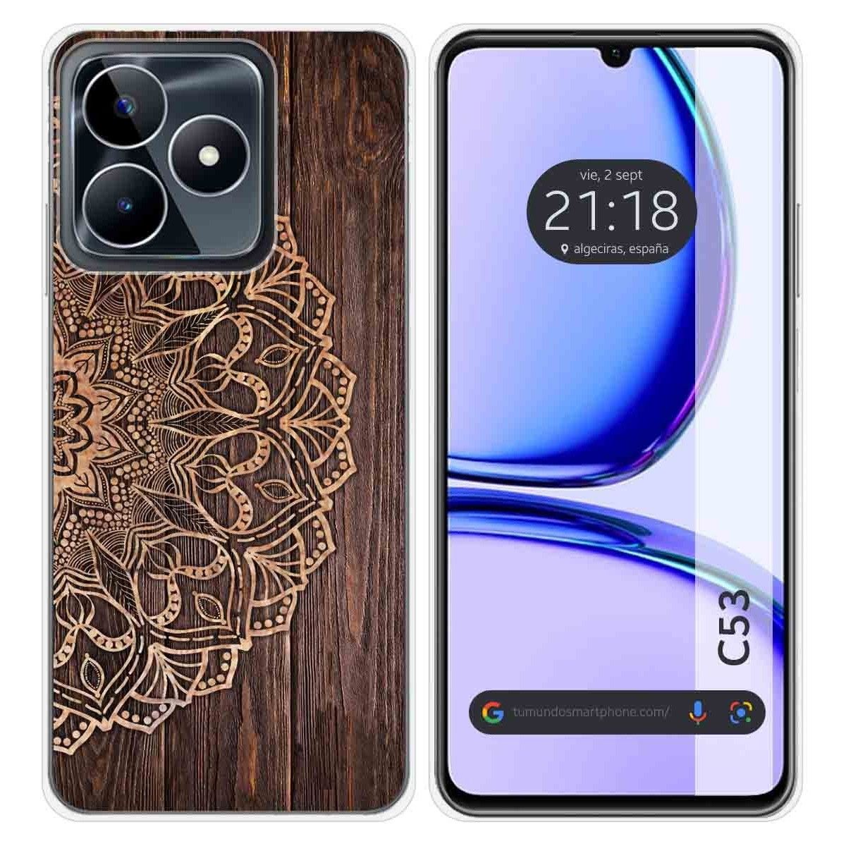 Funda Silicona para Realme C53 diseño Madera 06 Dibujos