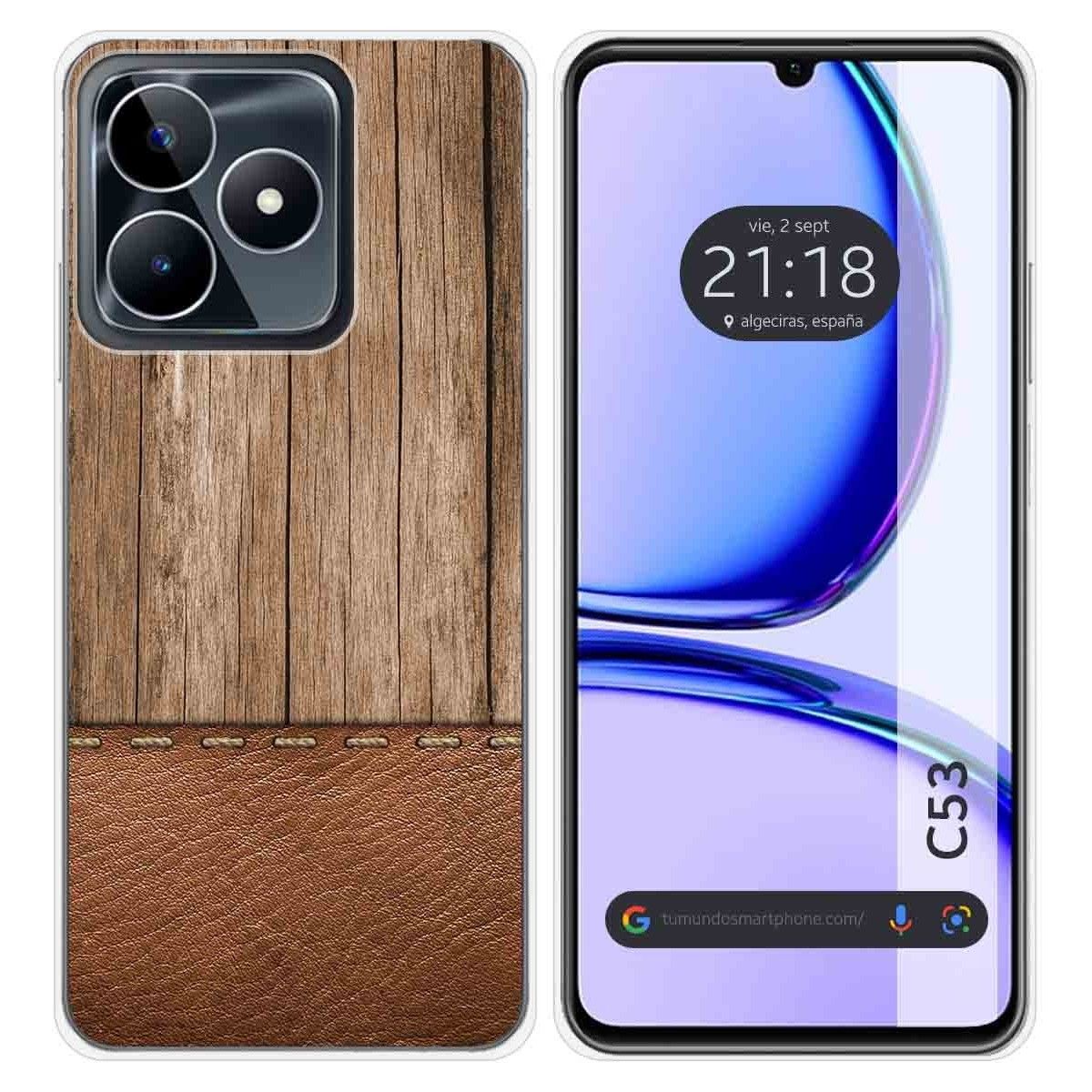 Funda Silicona para Realme C53 diseño Madera 09 Dibujos
