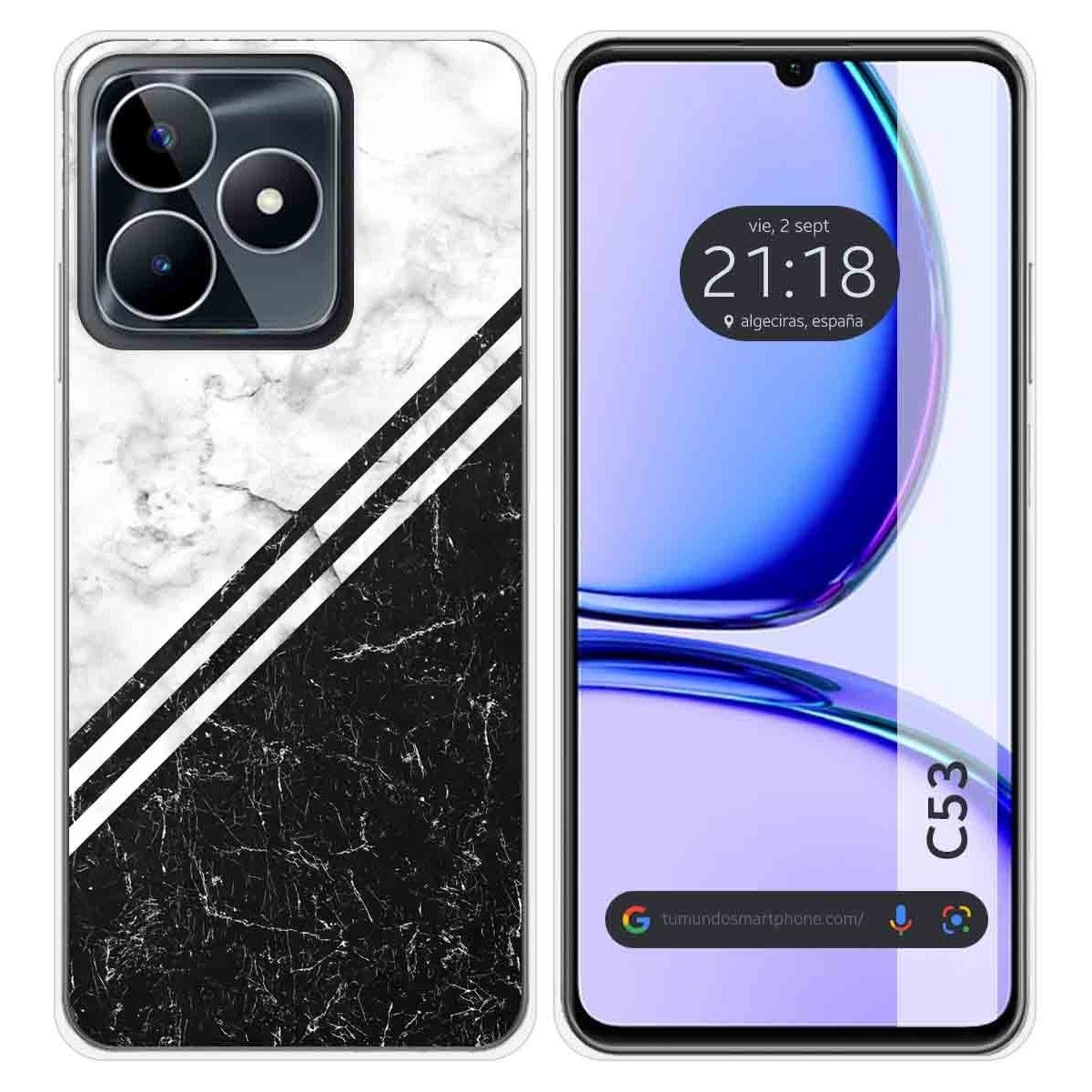 Funda Silicona para Realme C53 diseño Mármol 01 Dibujos